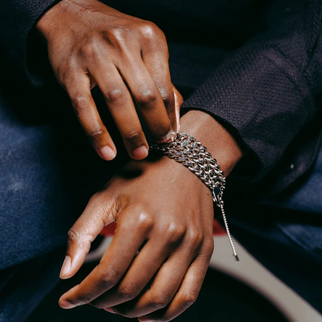 CLÀT Cuban Link Necklace + Triple Wrap Bracelet - Image 7
