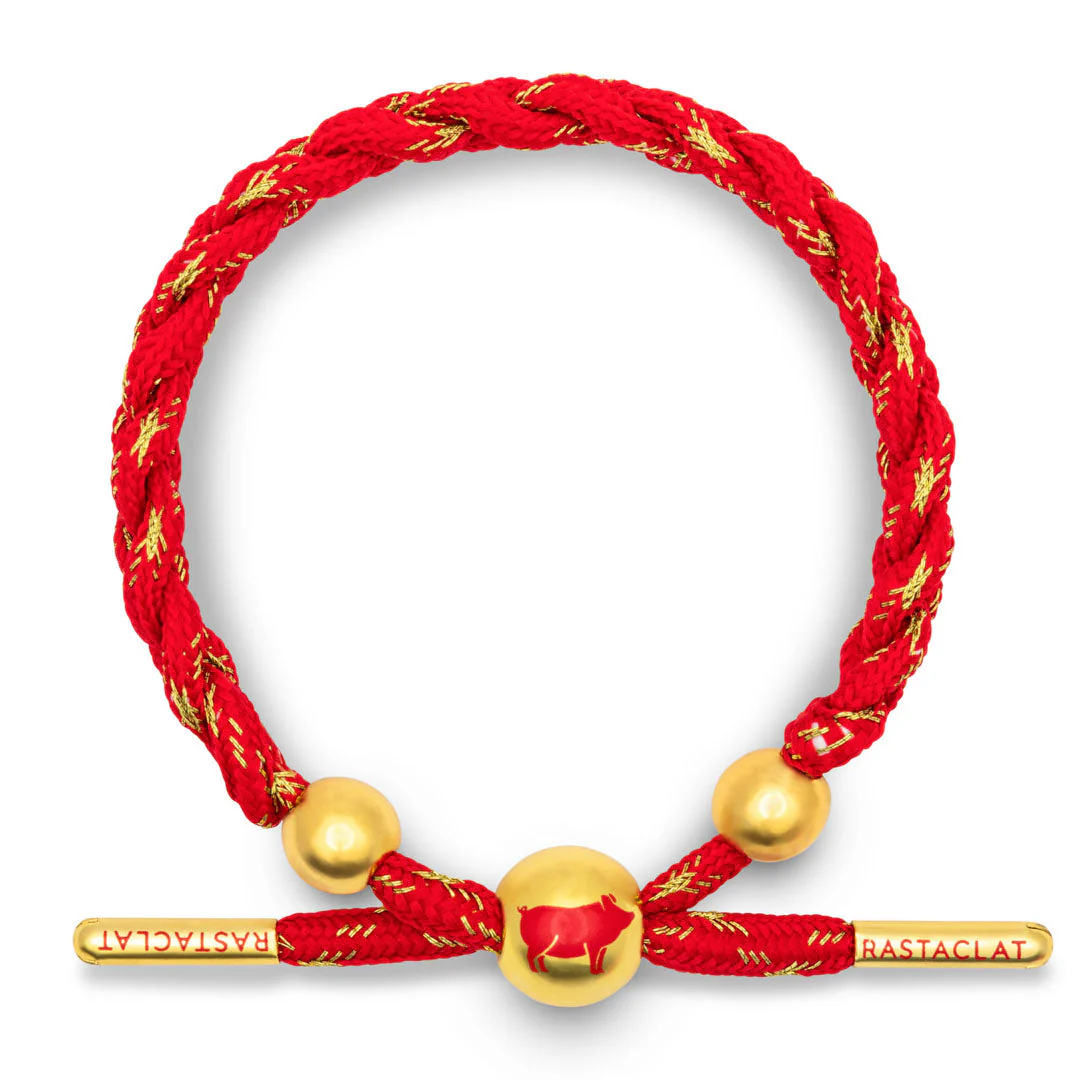 "Pig" Lunar New Year Braided Bracelet - Image 3
