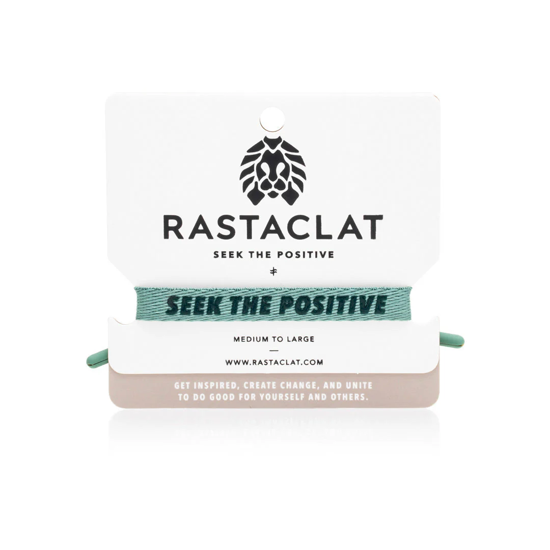 "Seek the Positive" Printed Single Lace Bracelet - Image 8